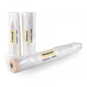 rollo protector de plástico con cinta PRO&CAR anchos 34 a 180 cm