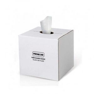 DISPENSADOR DE PAÑOS BLANCOS PARA PULIR (300 Servicios)