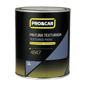 PINTURA TEXTURIZADA PARA PLÁSTICOS NEGRO (1 Lts.)