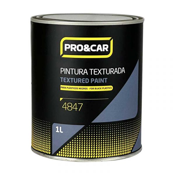 PINTURA TEXTURIZADA PARA PLÁSTICOS NEGRO (1 Lts.)
