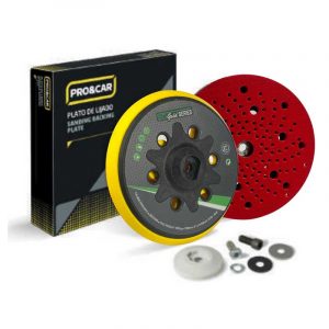 plato multiagujeros 150 mm lijadora orbital velcro PRO&CAR