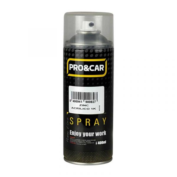 SPRAY ZINC ACRÍLICO 1K METALIZADO (400 ml)