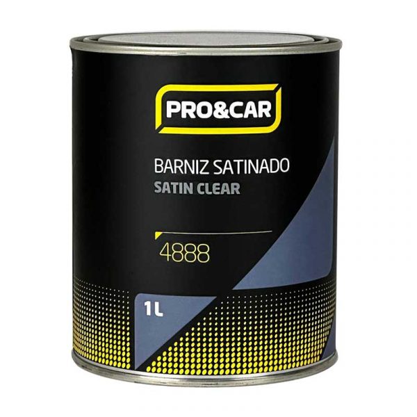 barniz HS 2C satinado PRO&CAR 1 litro acabado elegante resistente