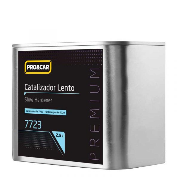 catalizador lento PRO&CAR barniz air dry 2,5 litros alta temperatura