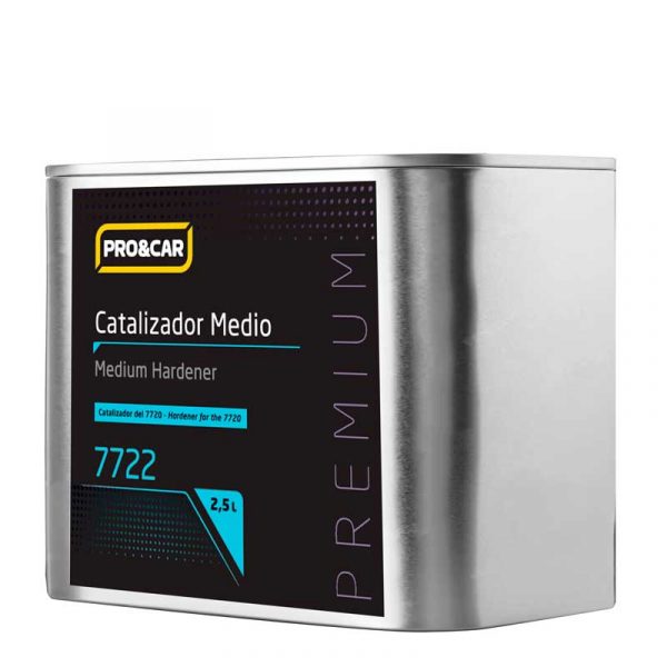 catalizador medio PRO&CAR barniz air dry 2,5 litros secado equilibrado