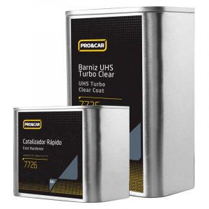 kit barniz PRO&CAR UHS Air Dry con catalizador secado rápido alto brillo 5 litros